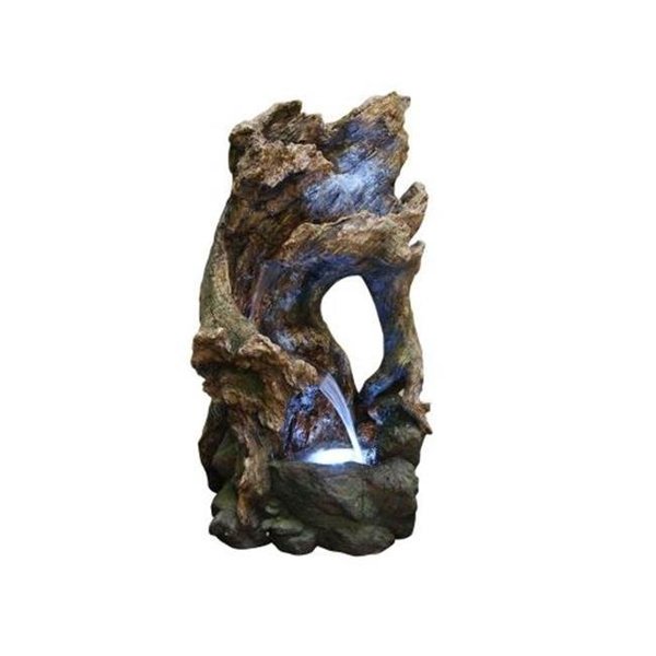 Alpine Corp Alpine Corp WIN738 39 in. Tree Trunk Fountain With Led Lights WIN738